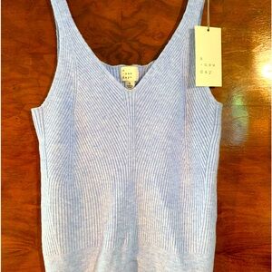Super soft tank in periwinkle blue.